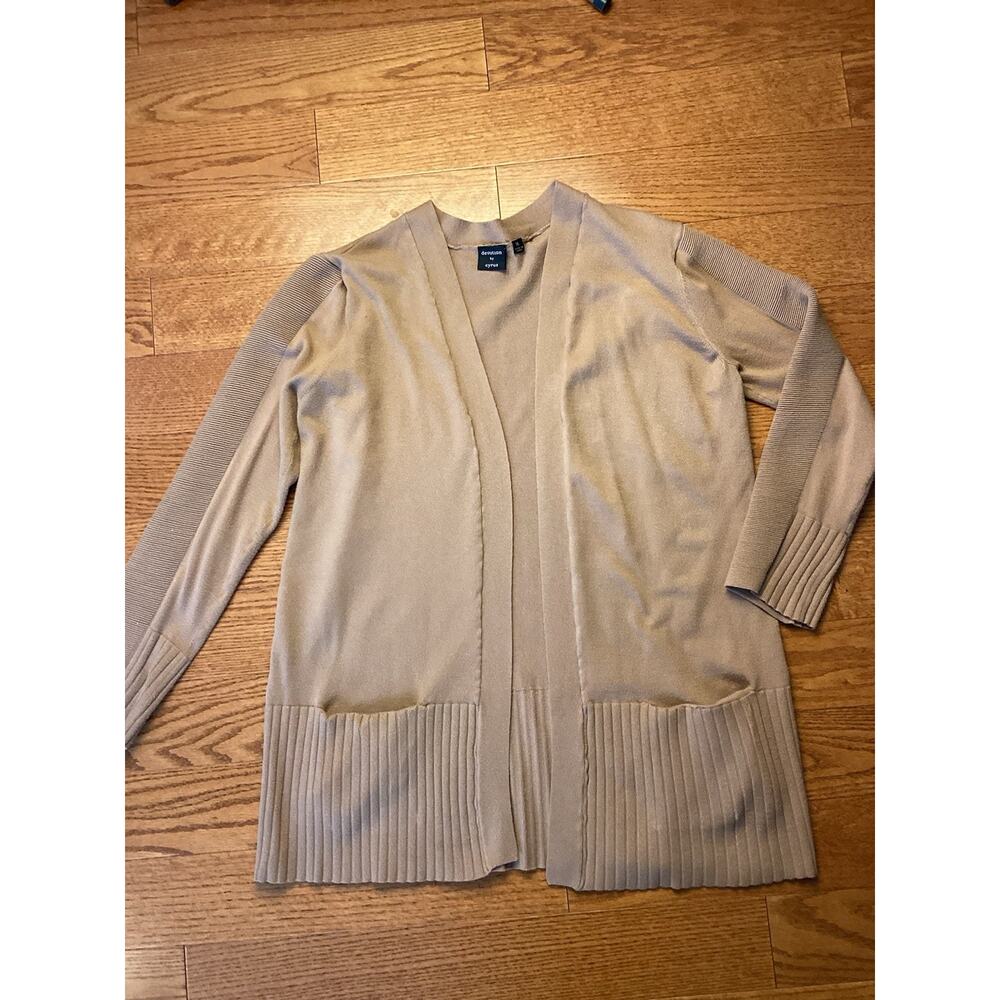 Devotion By Cyrus Beige Open Cardigan Women XL